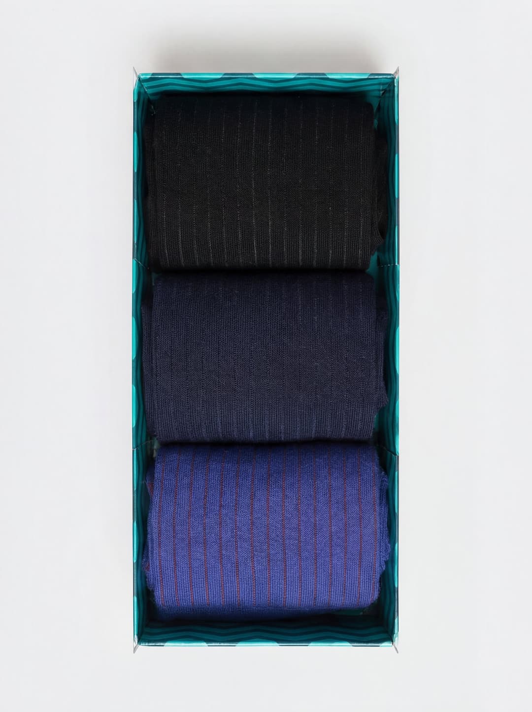 Gift box with 3 Pairs of Venisè Long Socks in Warm Cotton - Made in Italy