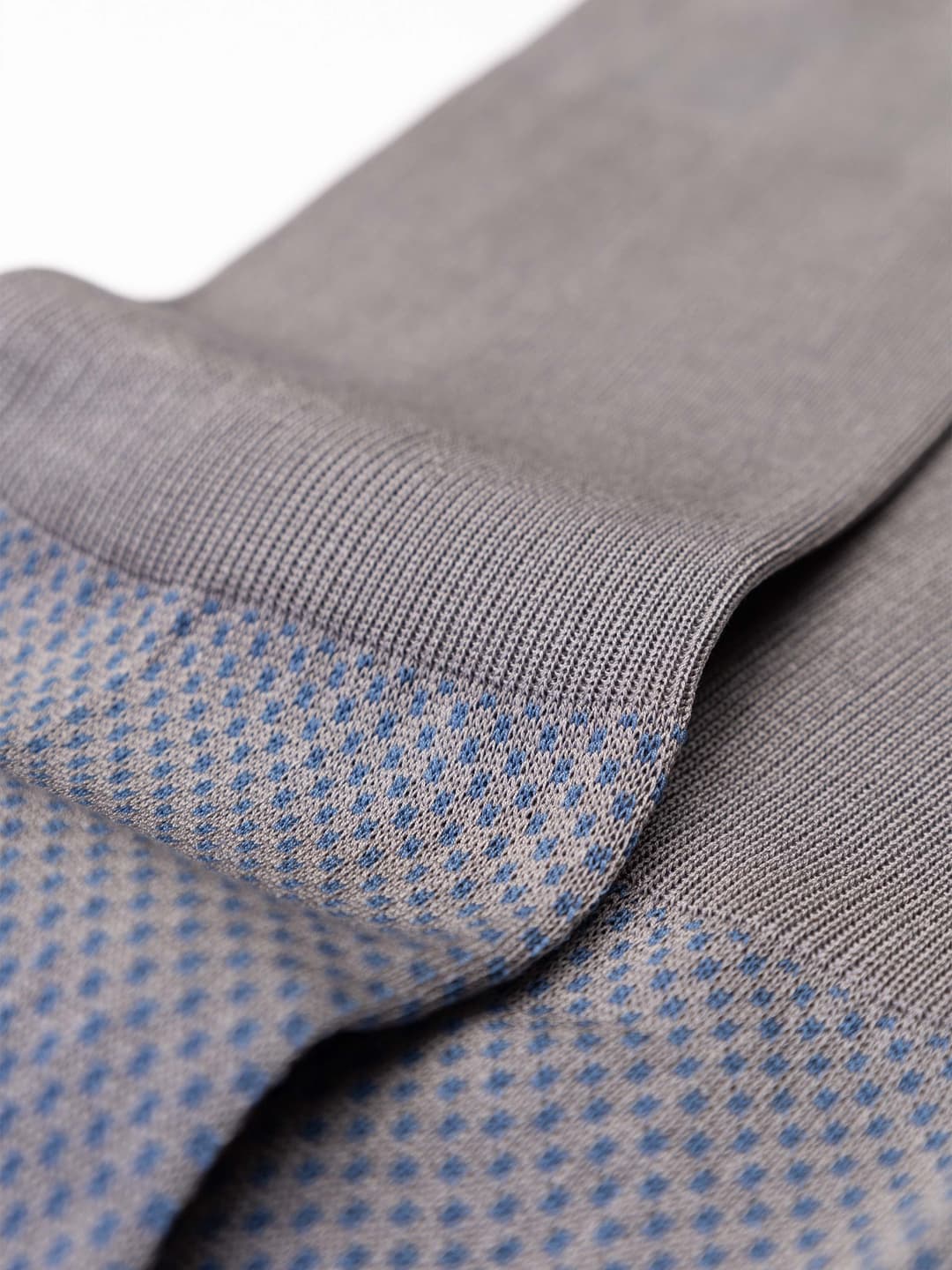 Men's long Oxford pattern socks in Egyptian cotton