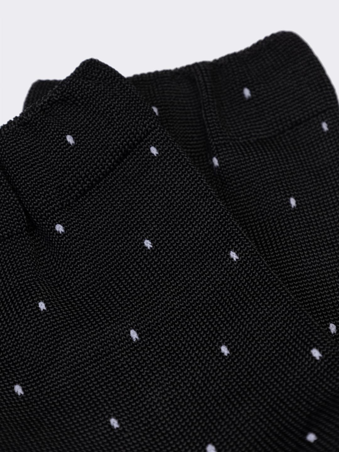 Women's Short Socks with Light Dots Pattern in Fresh Cotton