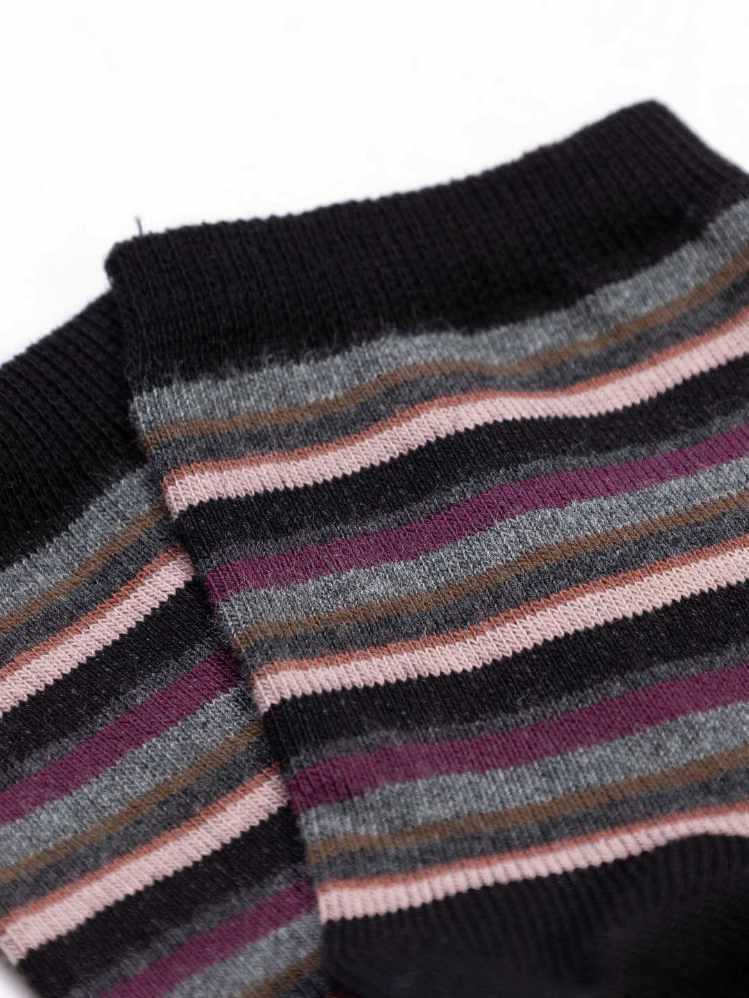 Women's Short Cotton Socks Geometric Pattern - Made in Italy