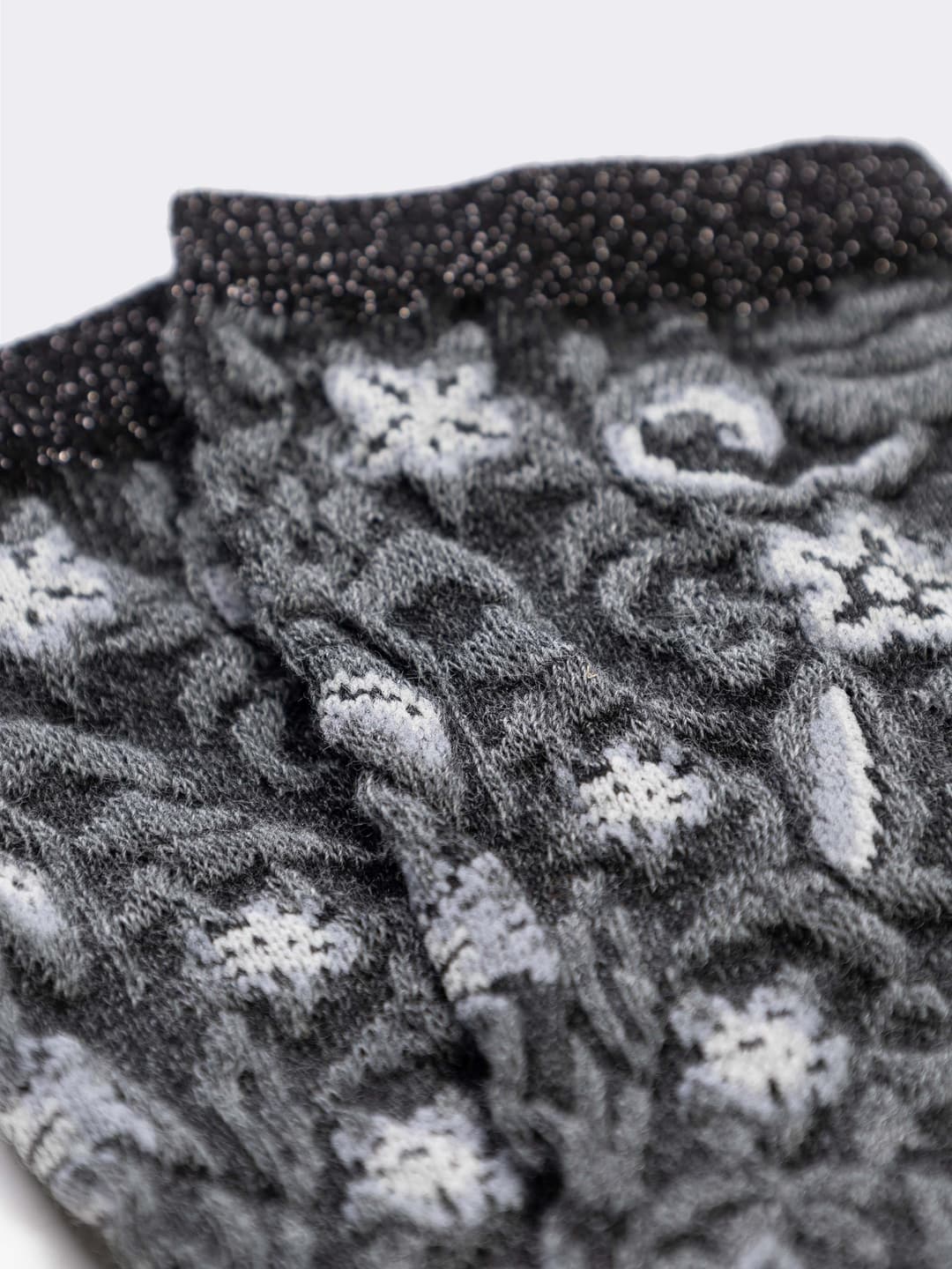 Short Floral Pattern Cotton Socks - Made in Italy