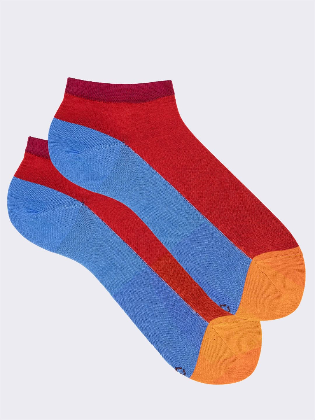 Calcetines para sneakers de algodón fresco con diseño Color Block