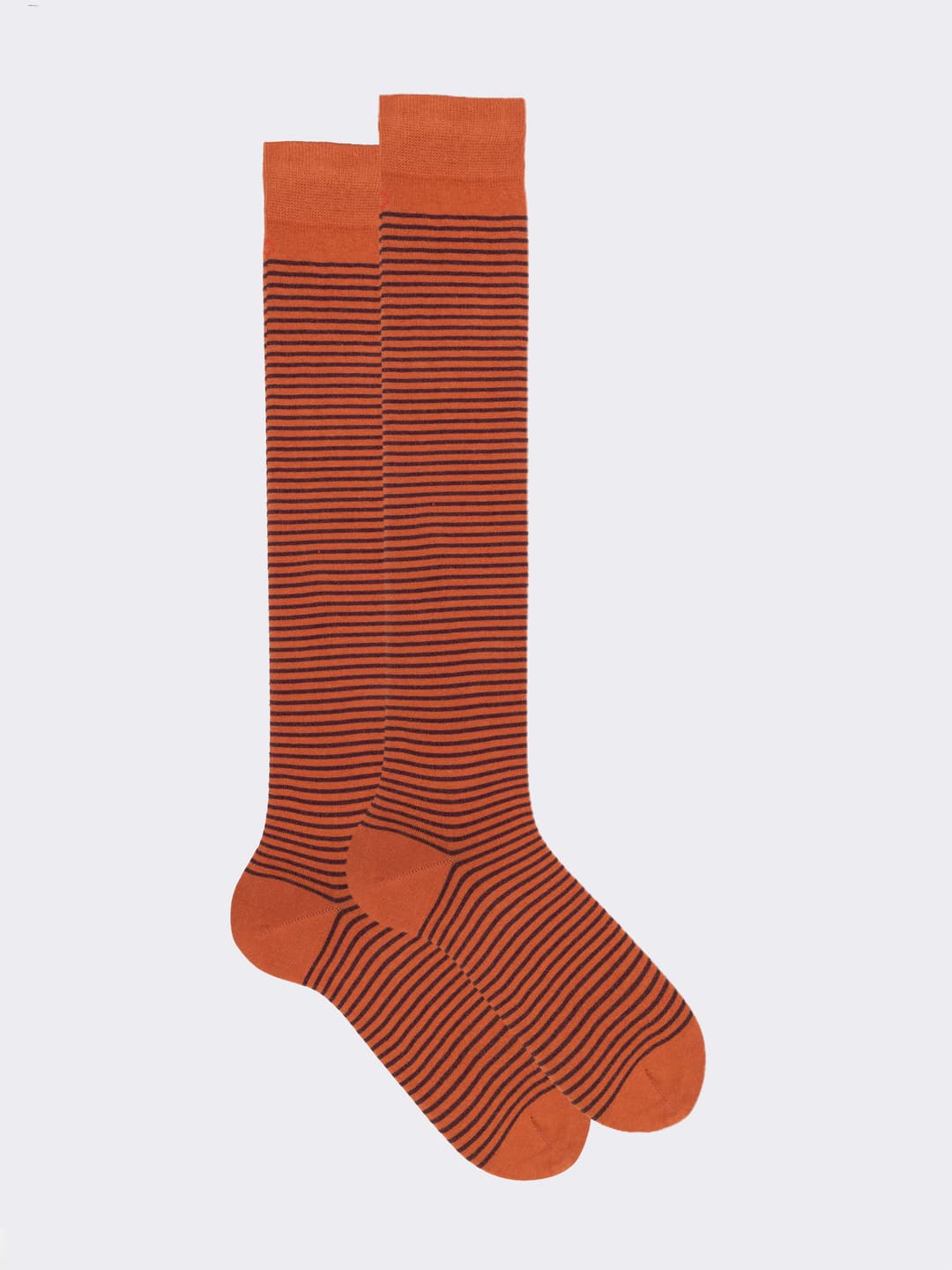 Men's Long Striped Cotton Socks - Italian Craftsmanship