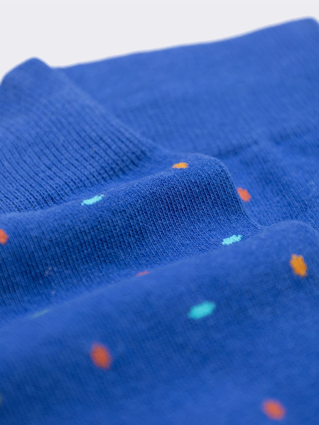 Men's Long Socks Polka dot Pattern Warm Cotton Made in Italy